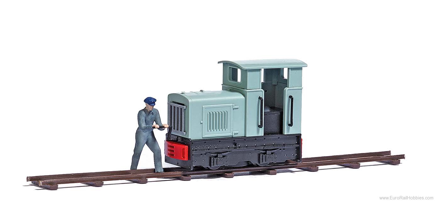 Busch 7849 H0f Narrow locomotive with locomotive enginee
