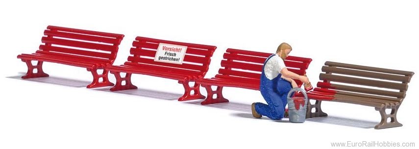 Busch 7978 Bench Painting - Action Set