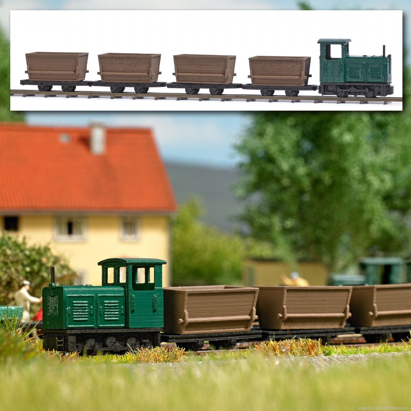 Busch 8071 Narrow gauge railway set Peat transport (N Fe