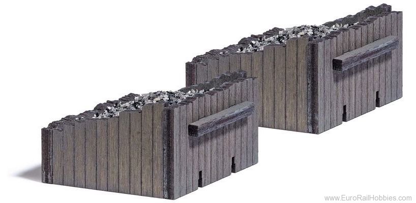 Busch 8189 2 bumper blocks, each 24x22x15 mm