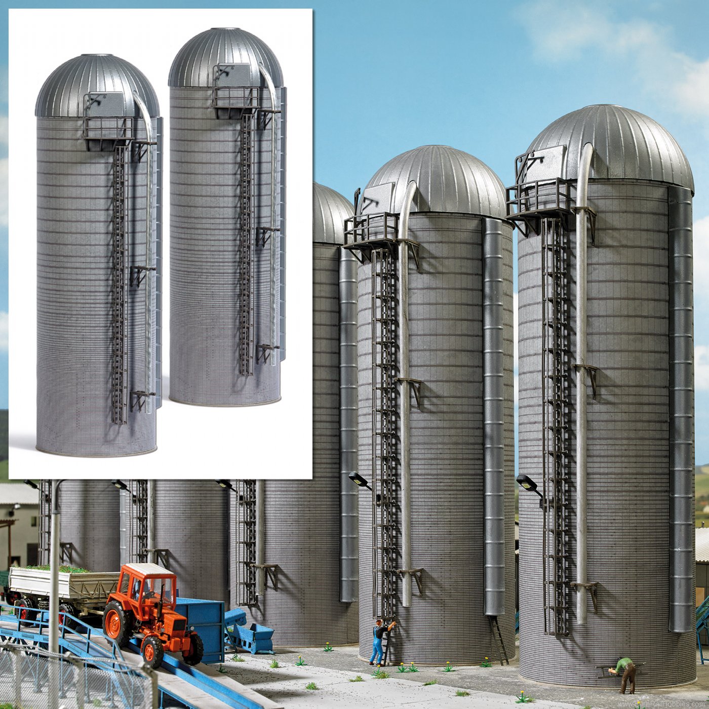 Busch 8767 Tower silos
