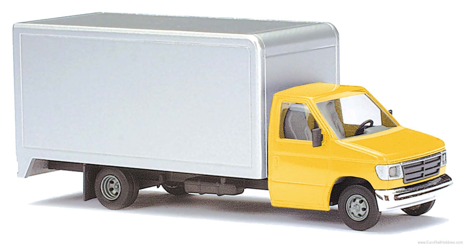 Busch 89117 Ford E-350 Kastenwagen, Gelb/Lichtgrau