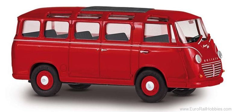 Busch 94176 Goliath luxury bus, light red