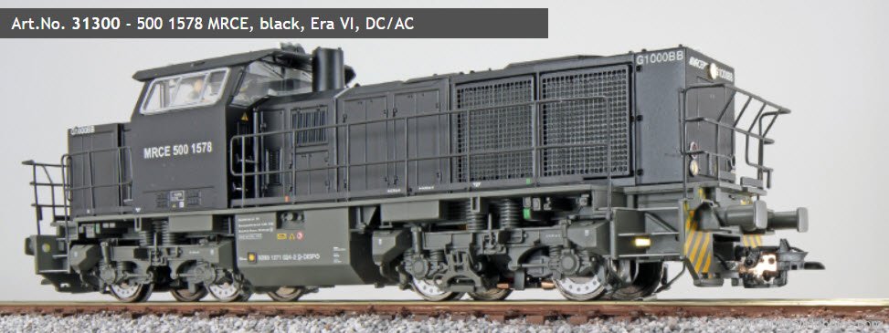 ESU 31300 MRCE Diesel Locomotive, G1000, 500 1578 Black