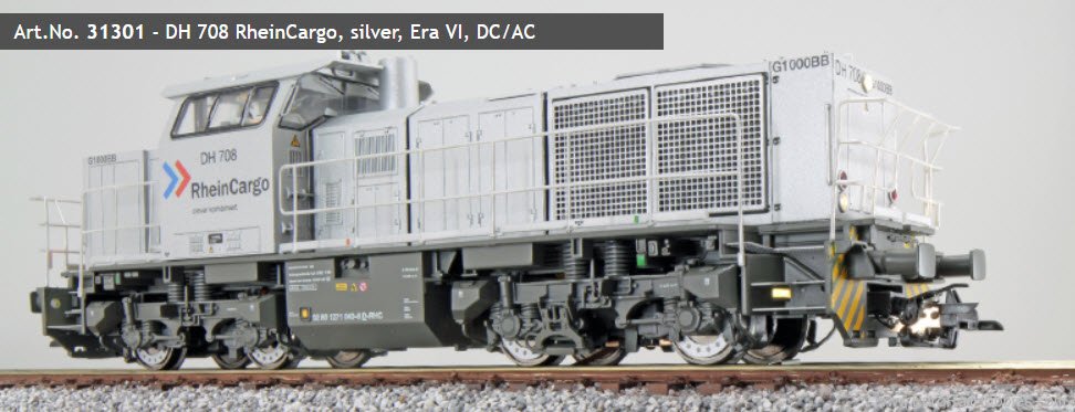 ESU 31301 RheinCargo Diesel Locomotive G1000, DH 708 Si