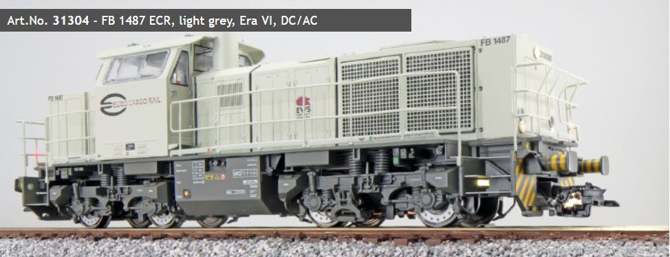 ESU 31304 ECR Diesel Locoomotive, H0, G1000, FB 1487, L