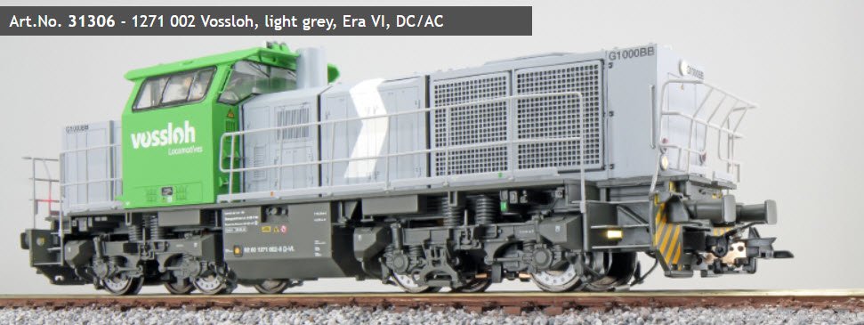 ESU 31306 Vossloh Diesel Locomotive, G1000, 1271 002 Li