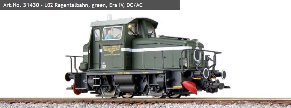 ESU 31430 Diesel locomotive KG275, L02 Regentalbahn, (D