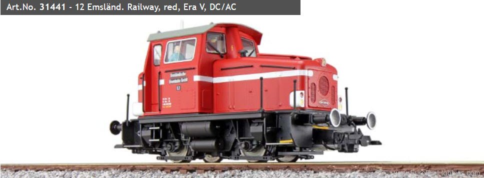 ESU 31441 Diesel locomotive KG275, 12 EmslÃ¤nd, (DCC/