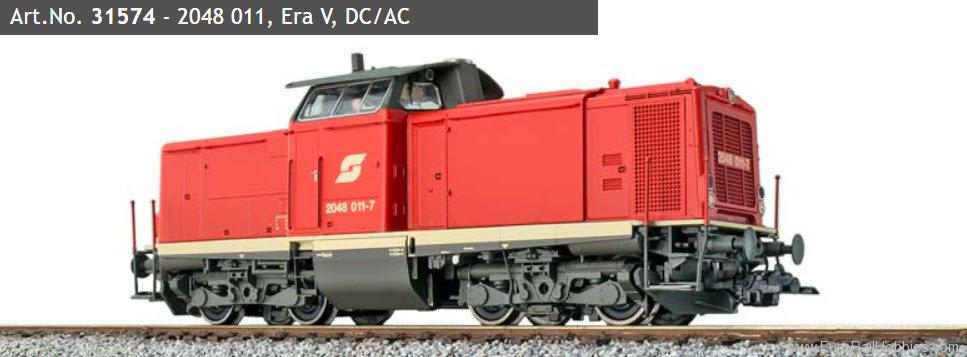 ESU 31574 OBB V2048 011 Diesel Locomotive, prototype ar