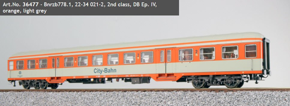 ESU 36477 DB Bnrzb778.1, 22-34 021-2, 2nd class Passeng