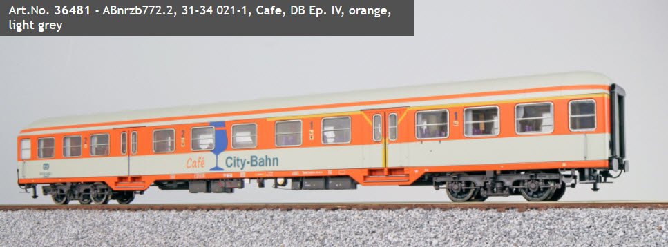ESU 36481 DB ABnrzb772.2, 31-34 021-1, Cafe, Passenger 