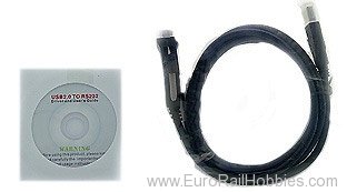 ESU 51952 Cable USB-A 2.0 FTDI on RS232, 1.80m for Lokp