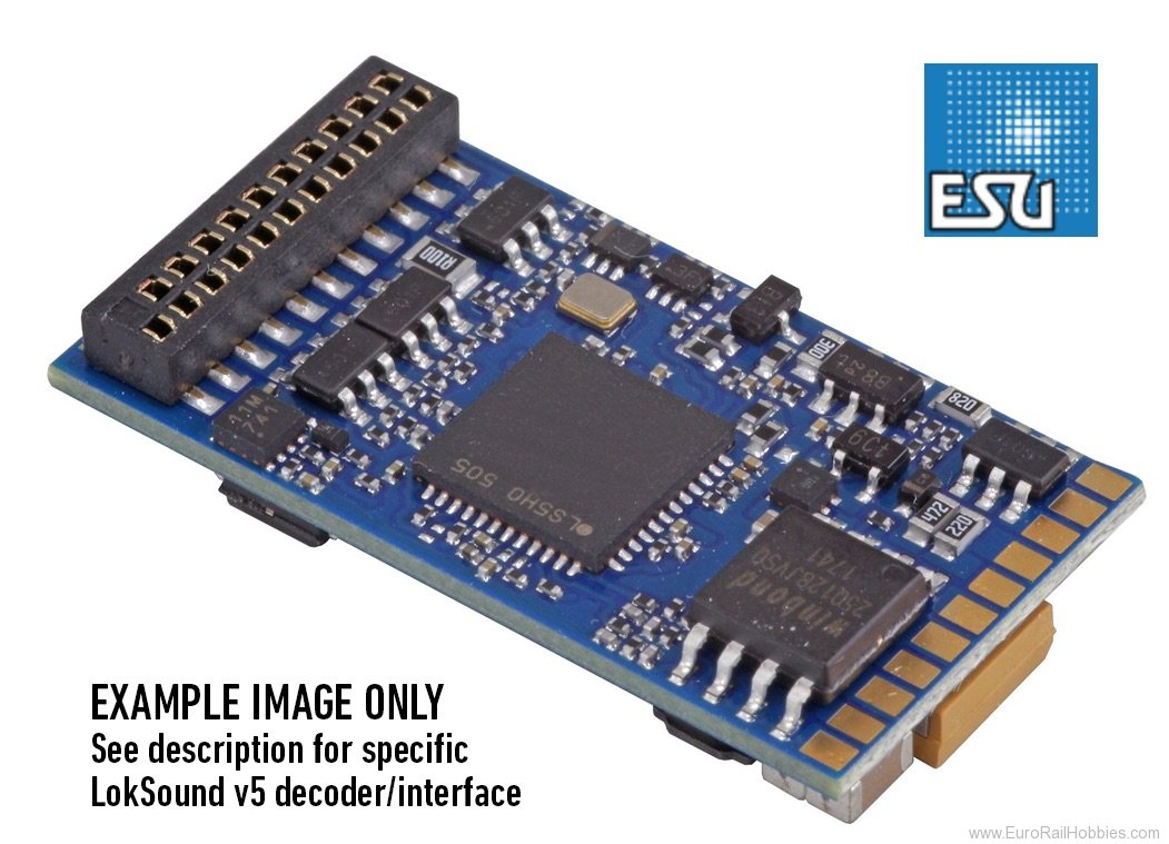 ESU 58315 LokSound v5 L DCC/MM/SX/M4 No sounds loaded, 