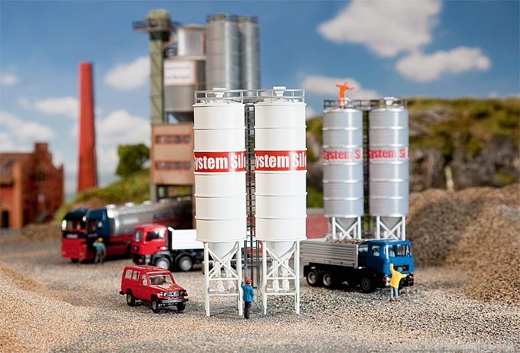 Faller 130476 2 Industrial silos 