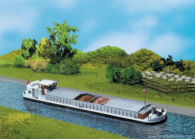 Faller 131006 River cargo boat with dwelling cabin