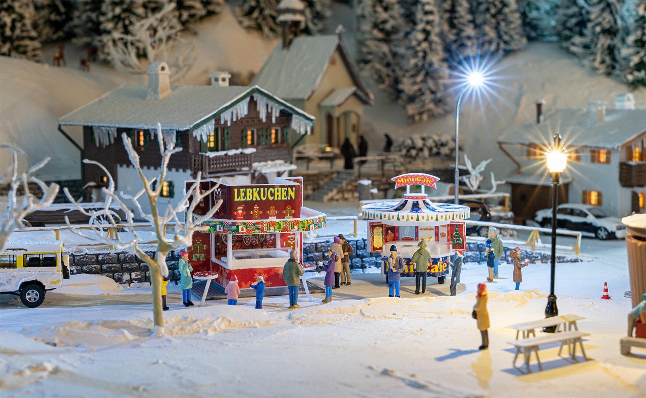 Faller 134001 2 Christmas market stands