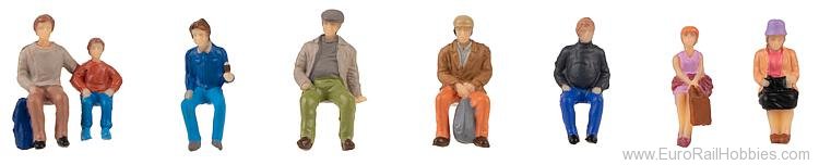 Faller 151619 Sitting travellers