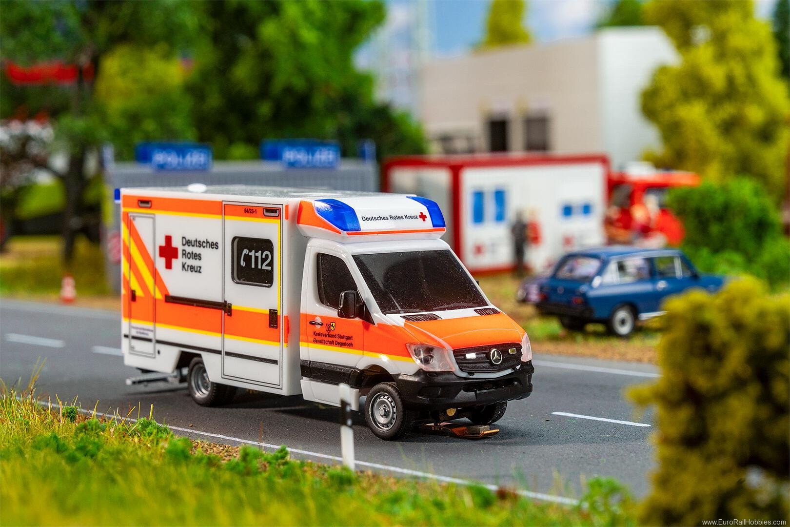 Faller 161321 Car System Digital MB Sprinter Ambulance DRK 