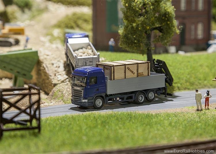 Faller 161597 Lorry Scania R 13 HL Platform with wooden cra