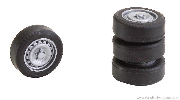 Faller 163108 4 tyres and rims for Sprinter / T5