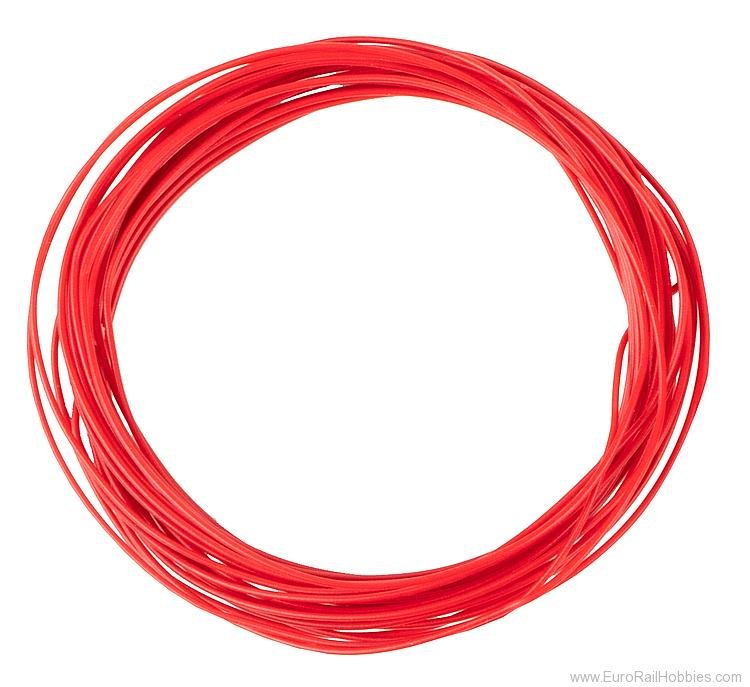 Faller 163781 Stranded wire 0.04 mmÂ², red, 10 m
