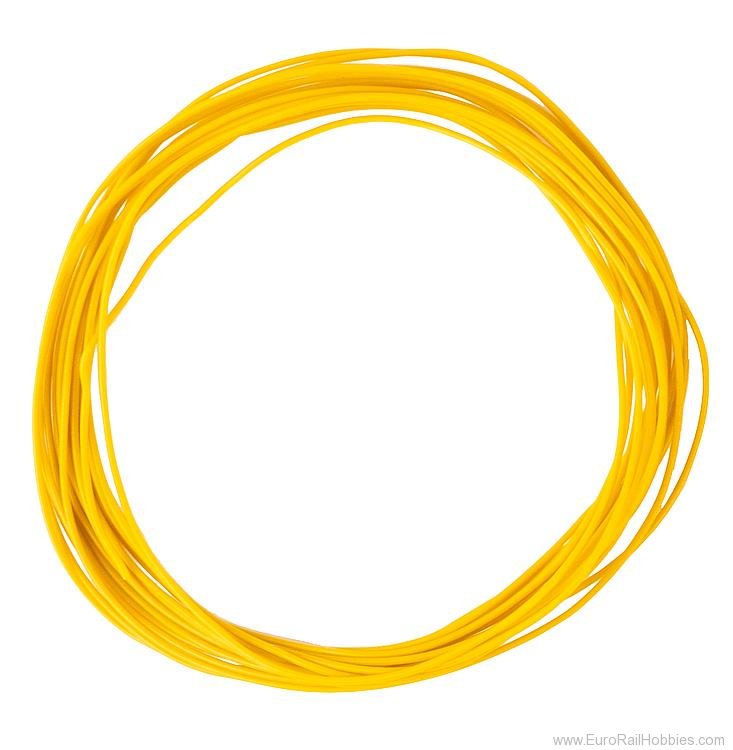 Faller 163785 Stranded wire 0.04 mmÂ², yellow, 10 m