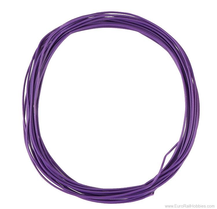 Faller 163787 Stranded wire 0.04 mmÂ², violet, 10 m