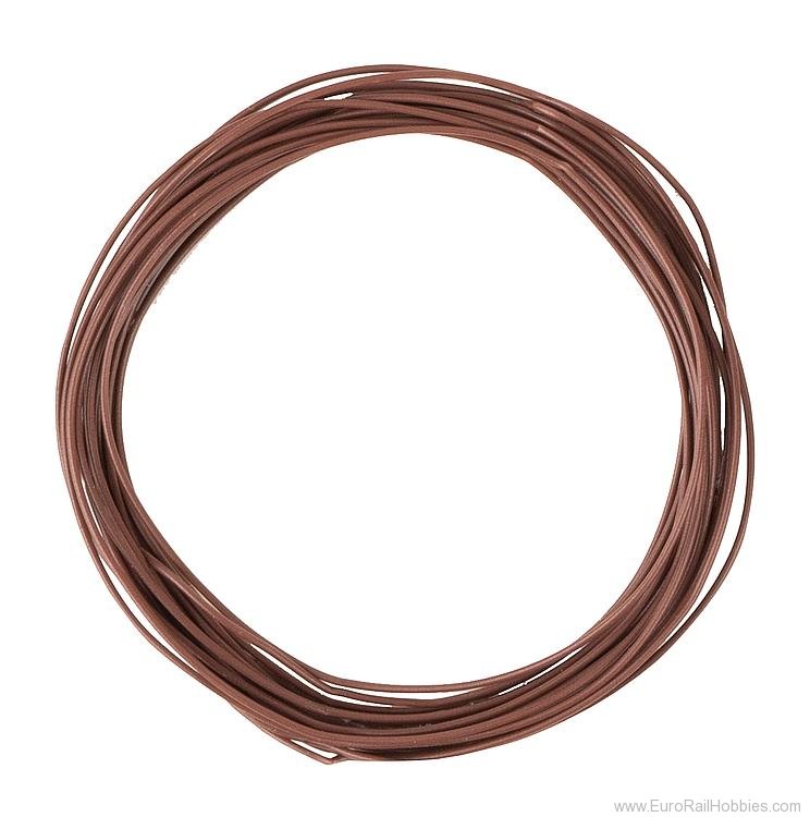 Faller 163788 Stranded wire 0.04 mmÂ², brown, 10 m