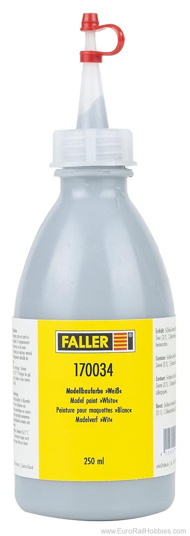 Faller 170034 Model paint White, 250 ml 