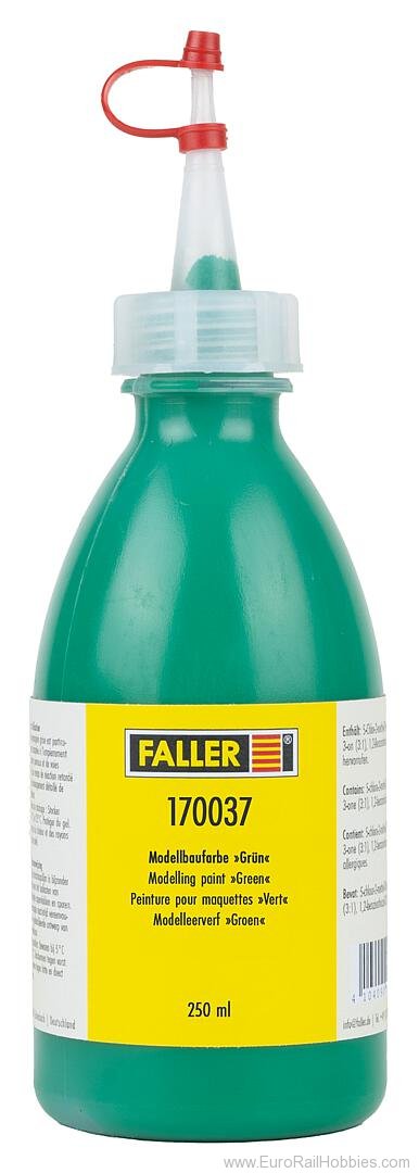 Faller 170037 Modelling paint Green, 250 ml