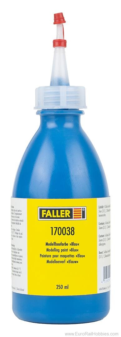 Faller 170038 Modelling paint Blue, 250 ml