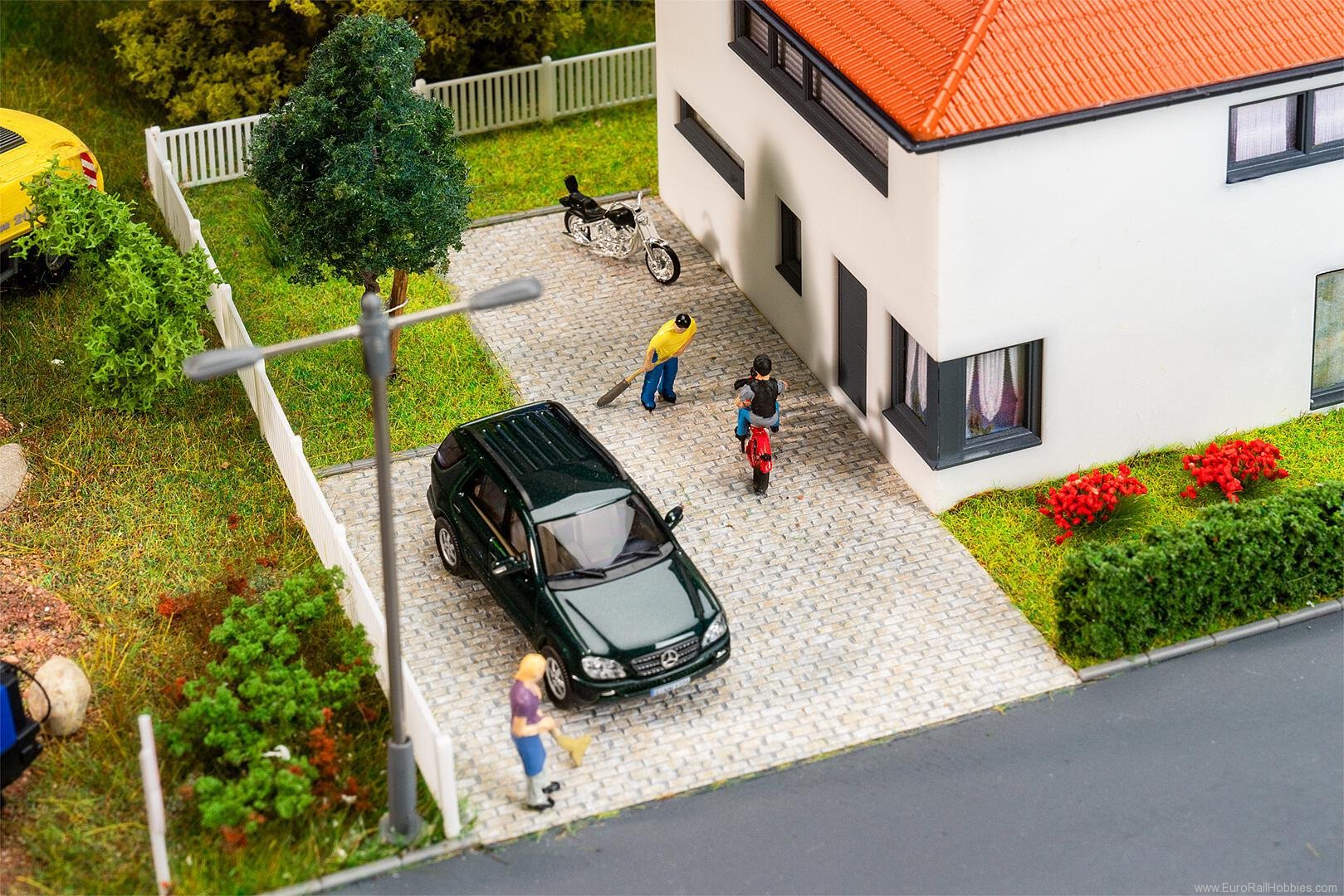 Faller 170317 PREMIUM Road film Cobblestones, grey mottled