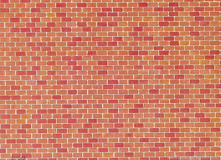 Faller 170608 Wall card, Red brick