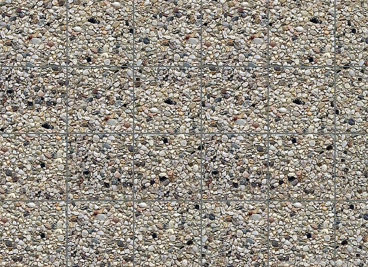 Faller 170626 Wall card, Exposed aggregate concrete