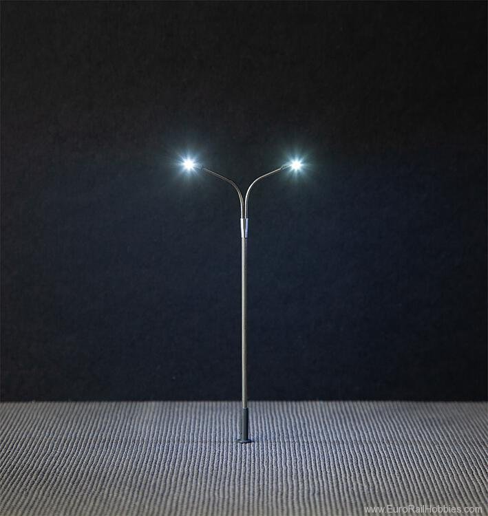 Faller 180101 LED Street light, lampposts, 3 pcs