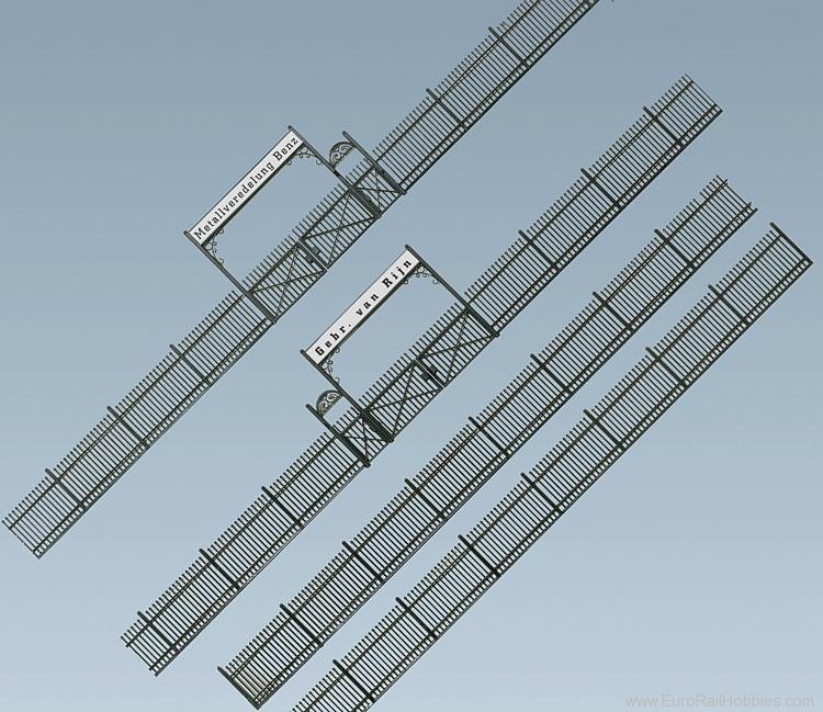 Faller 180412 Iron fence with gate, 8, 1046 mm