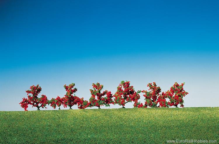 Faller 181476 6 Bushes, red flowers