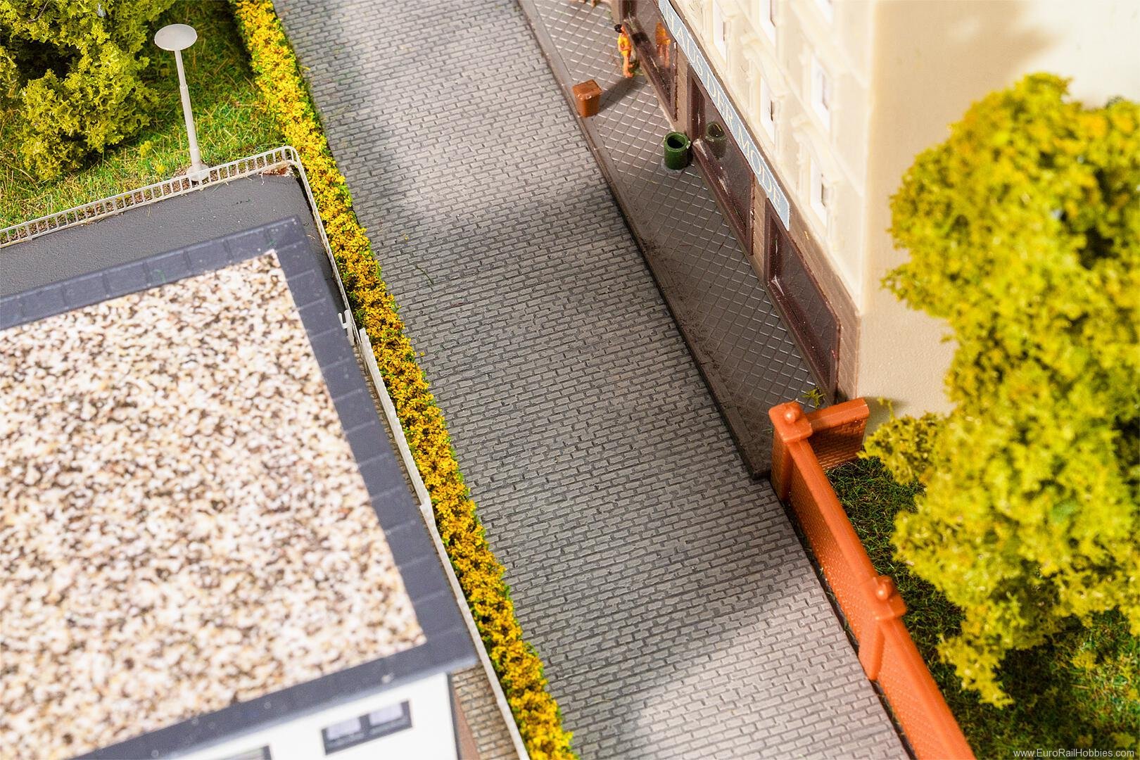 Faller 272310 PREMIUM Road film Cobblestones, light grey