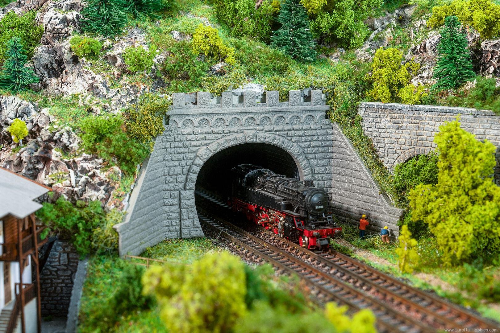 Faller 272588 2 Tunnel portals, 2-track