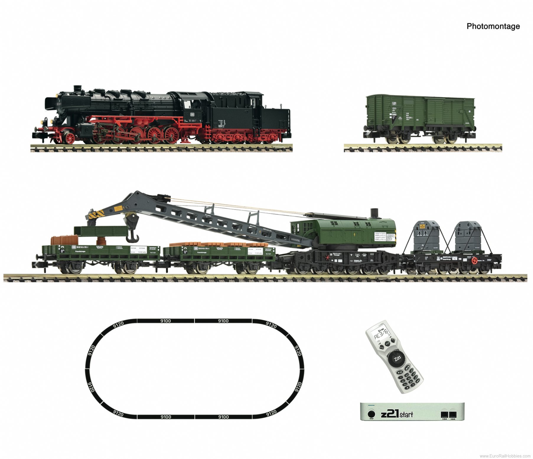 Fleischmann 5170004 z21 start digital set: DB Steam locomotive cl