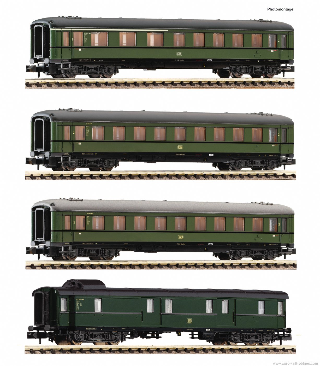 Fleischmann 6260004 4-piece set: Express train, DB