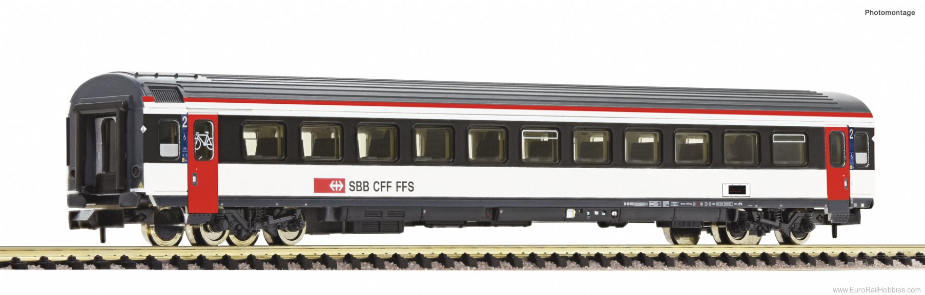 Fleischmann 6260016 2nd class passenger coach, SBB