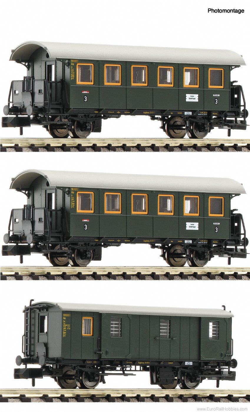 Fleischmann 6260023 3-piece set: Passenger train, DB