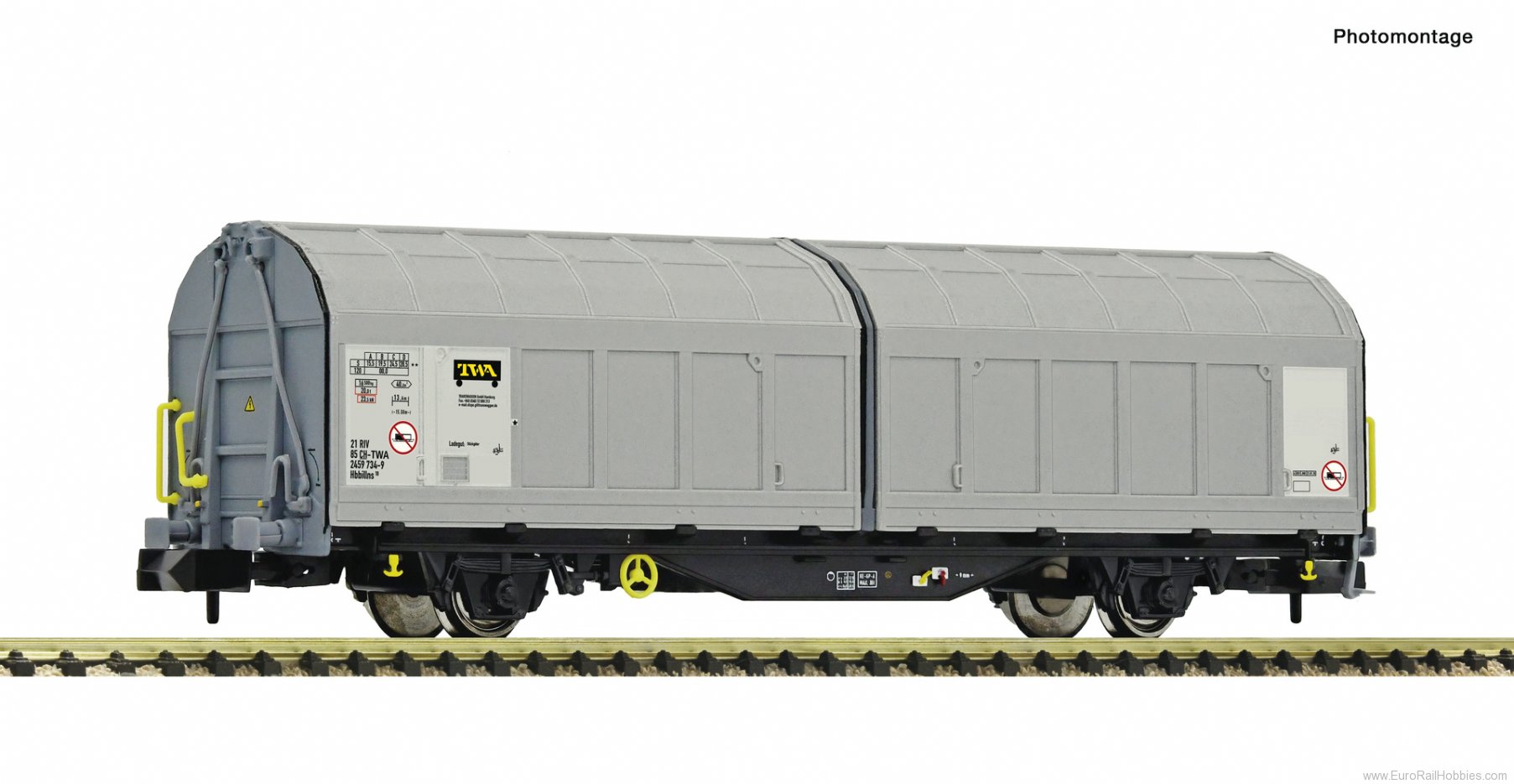 Fleischmann 6660011 Sliding wall wagon, Transwaggon/SBB Cargo