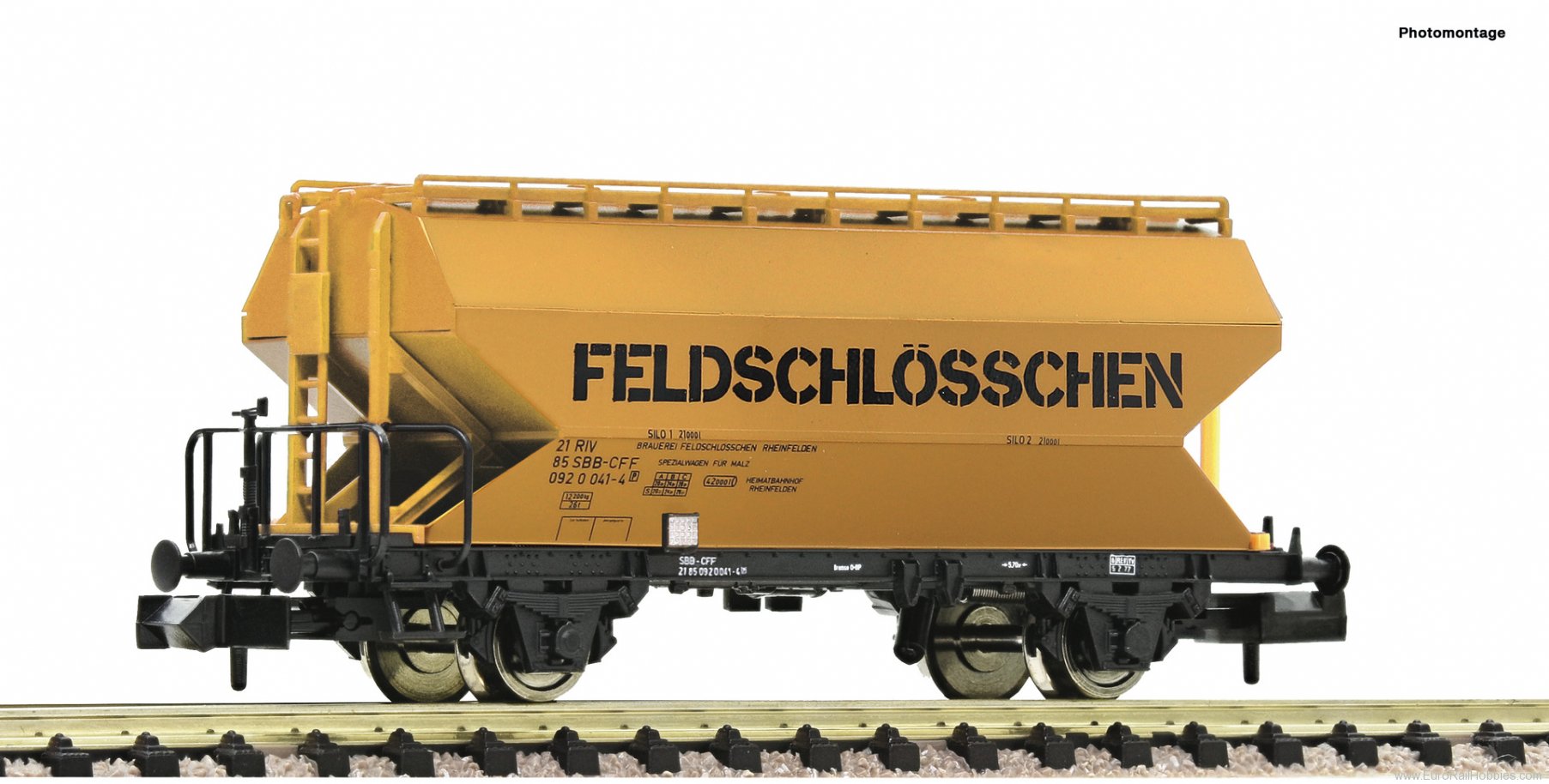 Fleischmann 6660012 Grain silo wagon FeldschlÃ¶sschen, SBB