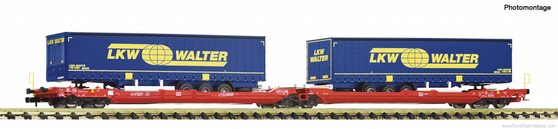 Fleischmann 6660050 DB AG Double-pocket Wagon T3000e (New Tooling