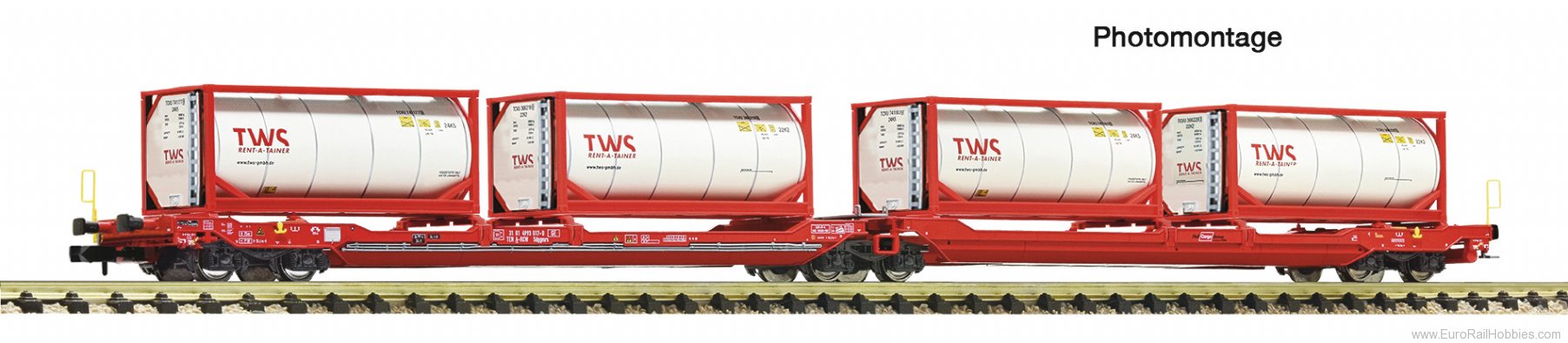 Fleischmann 6660054 OBB Double-pocket Wagon T3000e  (New Tooling!