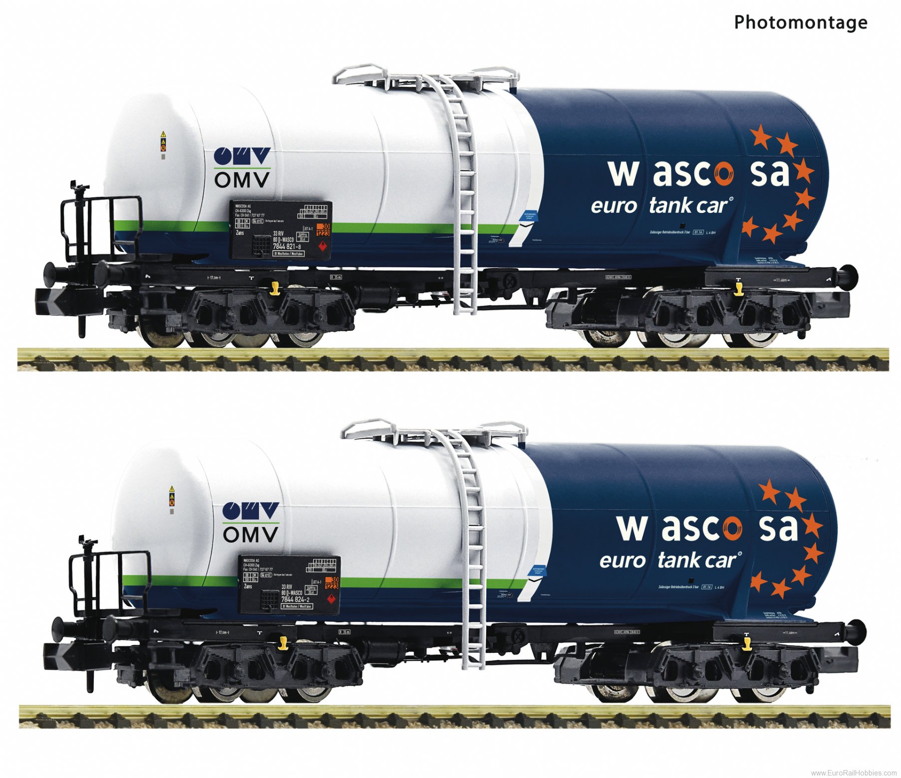 Fleischmann 6660058 2-piece set: Tank wagons, ÃBB