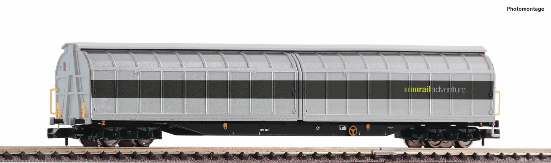 Fleischmann 6660068 High capacity sliding wall wagon, Railadventu
